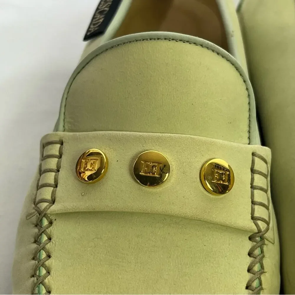 ESCADA Genuine Leather Hand Sewn Moccasin Loafers Size 7.5 - Picture 7 of 11